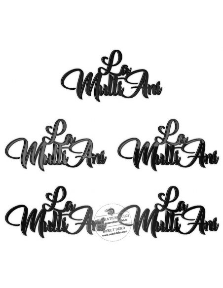 Topper La multi ani (set 5 bucati)