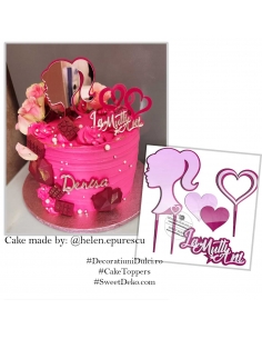 Cake topper Barbie Girl (5piese/set ) 2