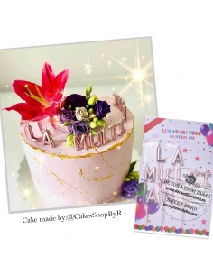 Lumanari din aur roz LA MULTI ANI 2