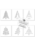 Brazi sabloane decorative, set 6 cake stencils