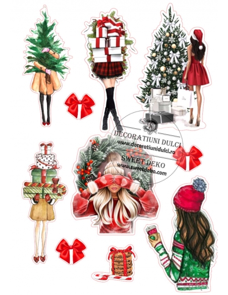 Imagine comestibila Fete in ajunul Craciunului