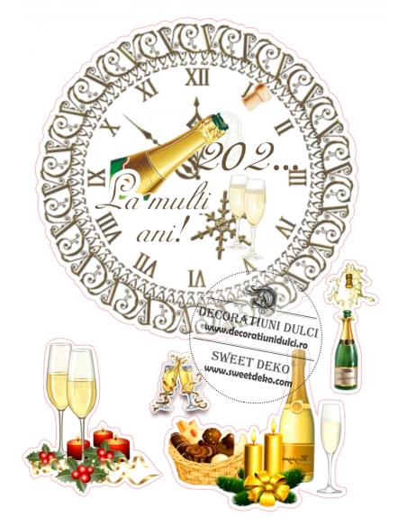 Imagine comestibila Revelion | Decoratiuni Dulci