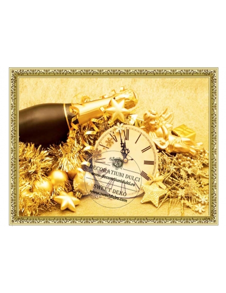 Imagine comestibila Anul Nou | Decoratiuni Dulci
