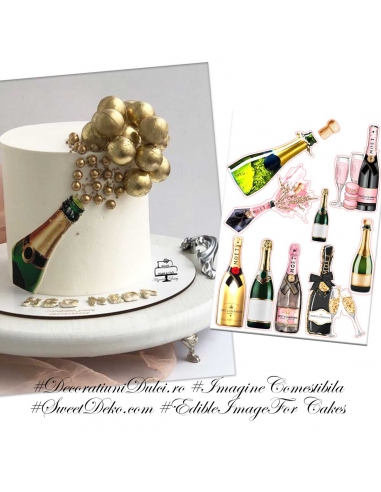 Imagine comestibila Revelion | Decoratiuni Dulci