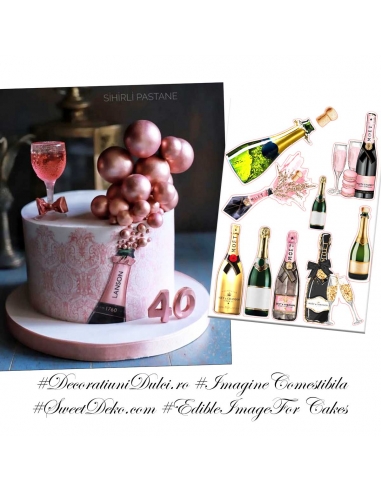 Imagine comestibila Revelion | Decoratiuni Dulci