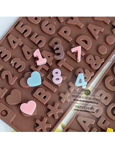 Mulaj cauciucat cifre | Decoratiuni Dulci 2