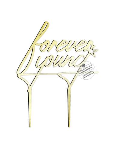 Cake topper Forever Young
