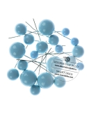 Sfere albastru deschis pentru decor tort (20buc/set)