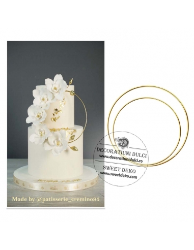 Cerc metalic auriu (inel coronite)