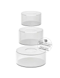 Etaj rotund din acril transparent (h.15cm)