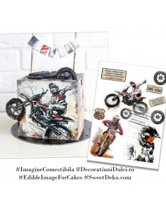 Imagine comestibila pasiune pentru motociclete