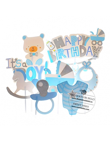 Set 7 toppers din carton It's a BOY