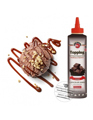 Sos cu aroma de ciocolata, pentru inghetata si alte deserturi Fo