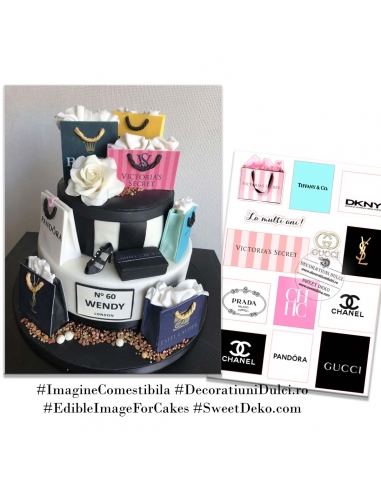 Imagine comestibila sacose de cumparaturi