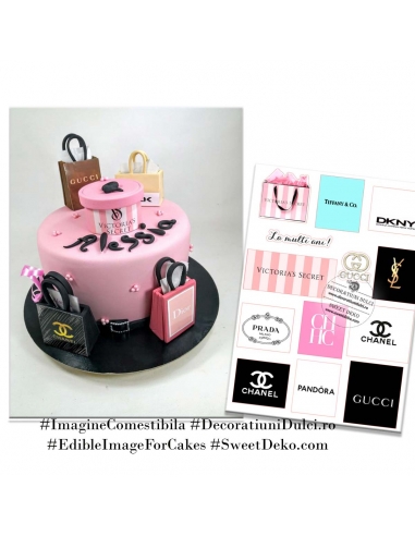 Imagine comestibila sacose de cumparaturi