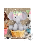 Mulaj elefant cu floricele