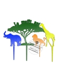 Toppers decor tort animalute safari