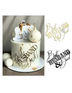 Topper decor tort Best Husband and Dad 2