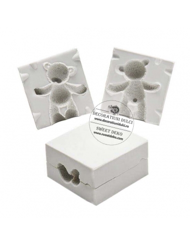 Mulaj din silicon ursulet de plus (fata/verso)