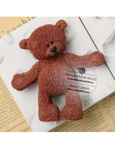 Mulaj din silicon ursulet de plus (fata/verso)