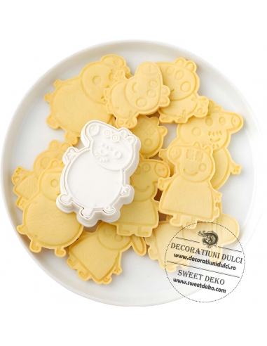 Decupatoare biscuiti forme familia Peppa Pig