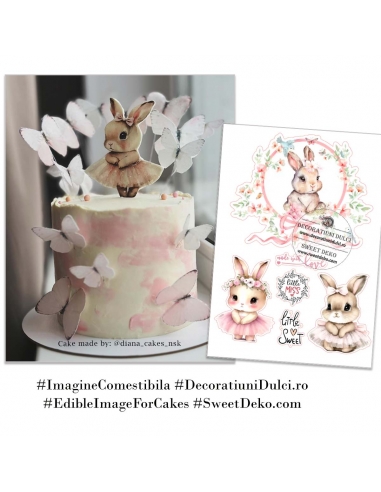 Imagine comestibila Iepurasi Little Sweet