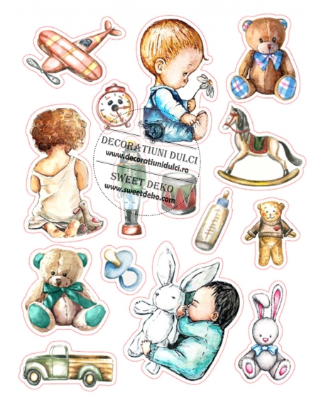 Imagine comestibila jucarii si bebelusi