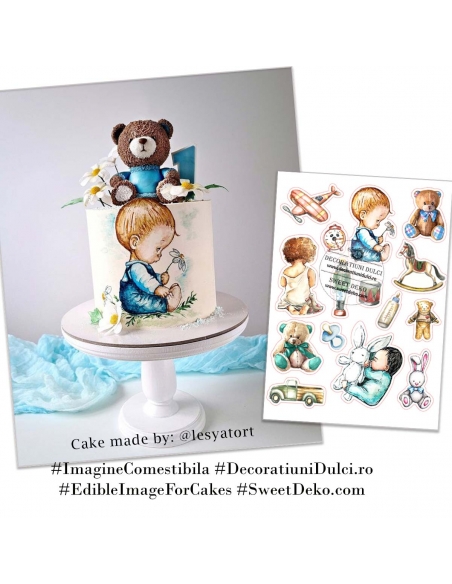 Imagine comestibila jucarii si bebelusi