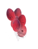 Decoratiuni din polistiren oua rosii (set 6buc)