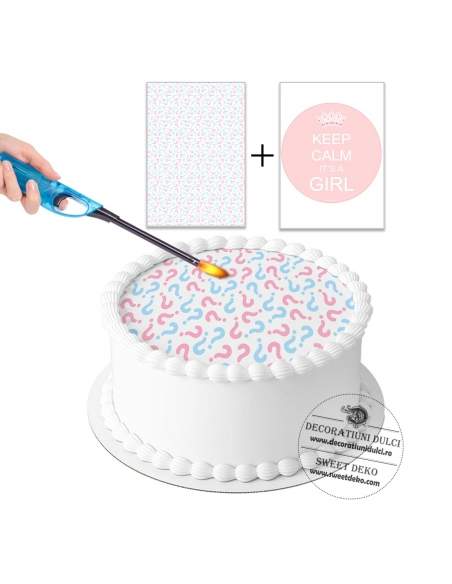 Set imagini personalizate Burn Away Cake