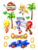 Sonic si prietenii, imagine comestibila