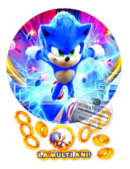 Poza pentru tort Sonic