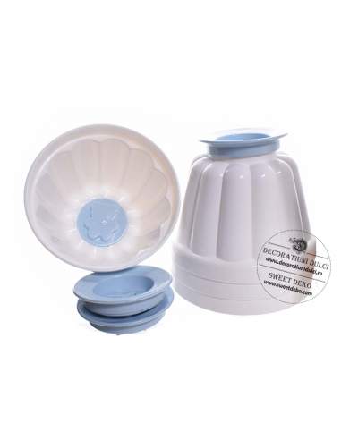 Forma budinca, panna cotta, jeleu (4 cupe)