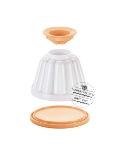 Forma budinca, panna cotta, jeleu (4 cupe)