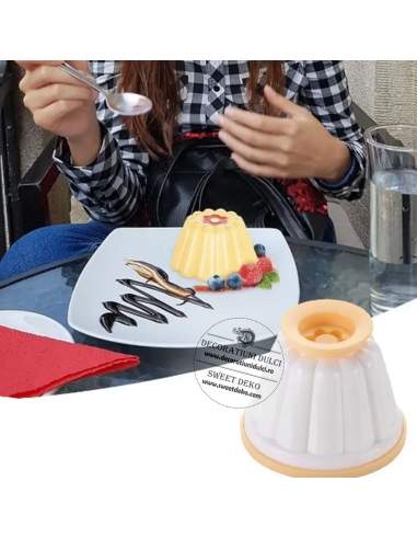 Forma budinca, panna cotta, jeleu (4 cupe)