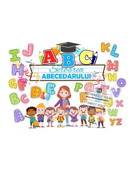 Imagine comestibila Serbarea ABECEDARULUI