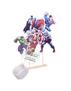 Toppers din carton 7 super eroi 2