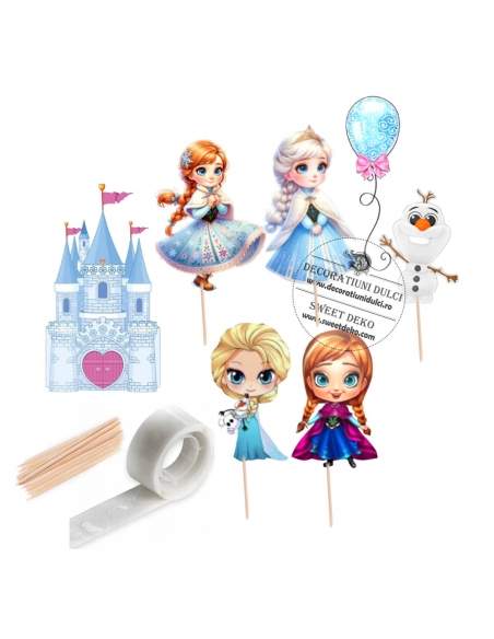 Mini toppers din carton Baby Frozen