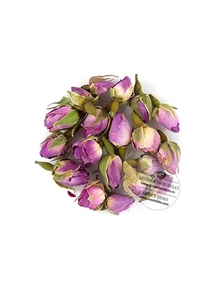 Boboci de trandafir roz de damasc, deshidratati (50g)