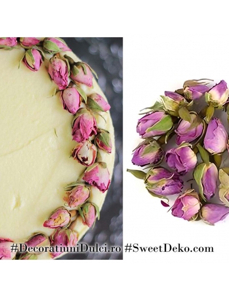 Boboci de trandafir roz de damasc, deshidratati (50g)