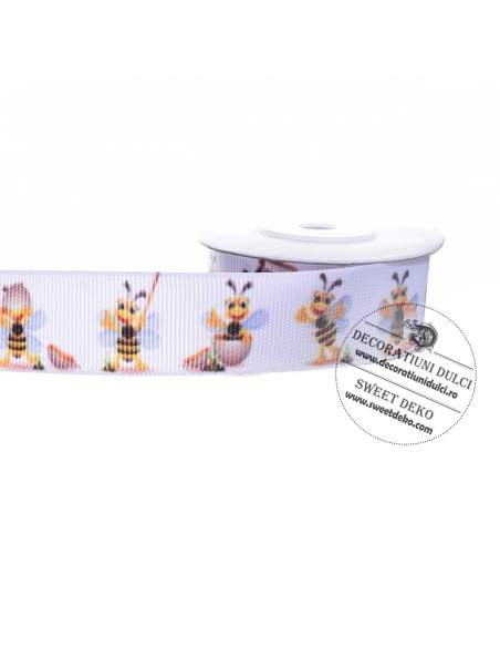 Banda ripsata cu albinute 2.5cm (cca.9m lungime)