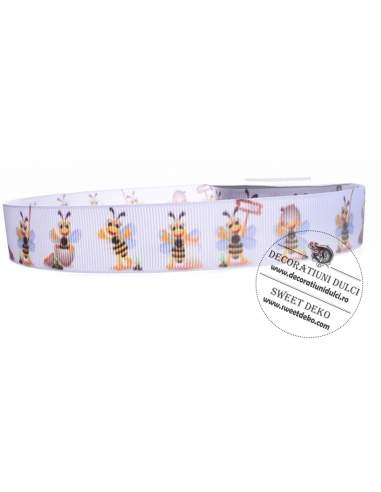 Banda ripsata cu albinute 2.5cm (cca.9m lungime)