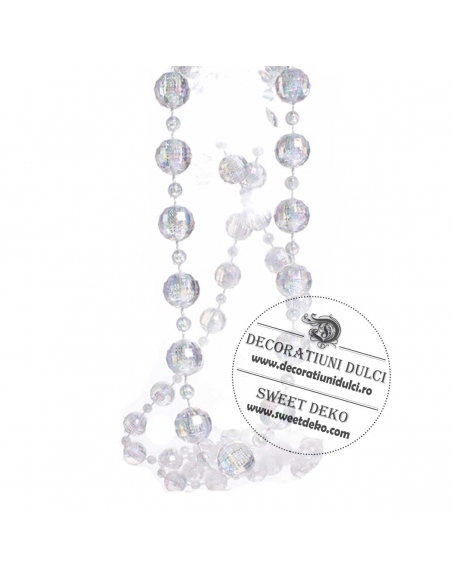 Rola margele transparente 15m lungime