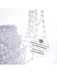 Rola margele transparente 15m lungime 2