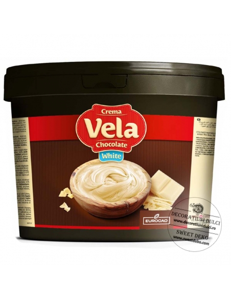 Vela crema cu ciocolata alba, Eucocao (6kg)
