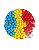 Perle din zahar, 3 culori rosu, galben si albastru (100g)