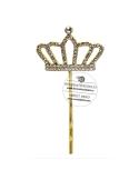 Mini topper coronita aurie cu strasuri