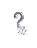 Semnul intrebarii argintiu | Lumanare pentru tort