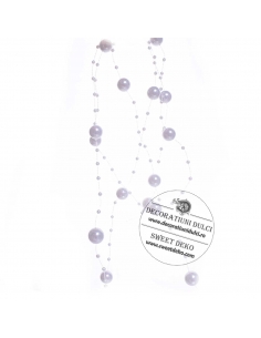 Rola margele albe diferite dimensiuni 2