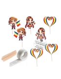 Mini toppers din carton Copiii Romaniei